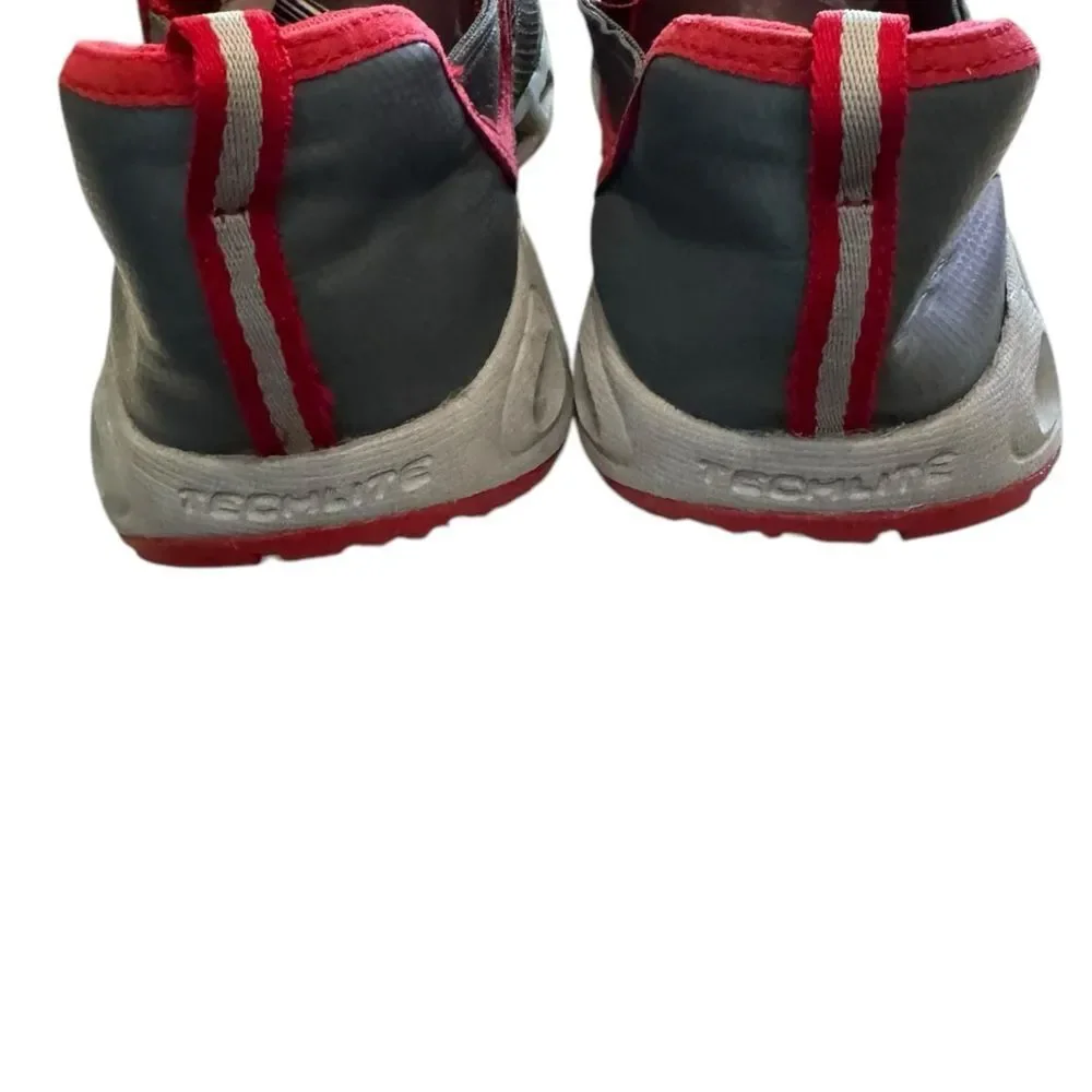 Columbia Moccaswim Water Sneakers BC1092-053 Low Top Slip On Gray Red Youth 6